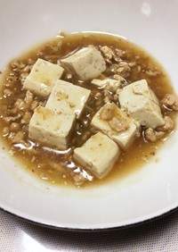 豆腐とひき肉の煮物