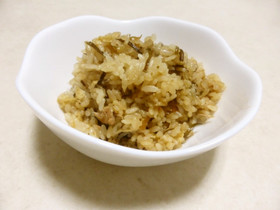 簡単!炊き込みご飯☆ツナと塩昆布☆