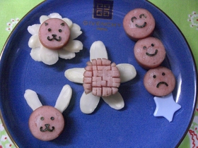 おべんとウィンナー☆(キャラ弁)