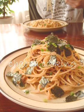 シーチキン梅ェ!ゴマヨパスタ