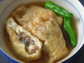 鶏とろろの巾着