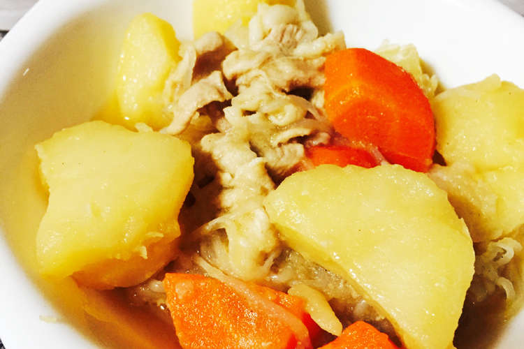 旦那喜ぶ 我が家の簡単肉じゃが レシピ 作り方 By 22ゆずママ クックパッド 簡単おいしいみんなのレシピが352万品