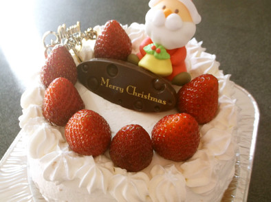 手作り★いちごのクリスマスケーキ☆の写真