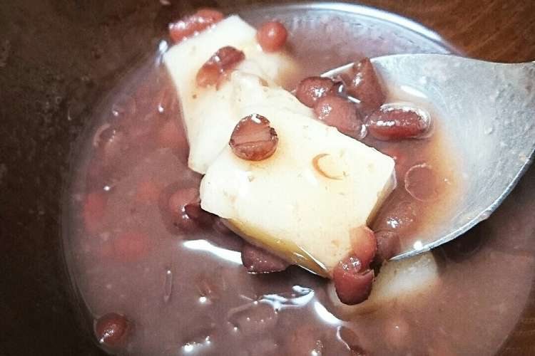 ゆであずき缶で あまーい簡単おしるこ レシピ 作り方 By ひなぎく クックパッド 簡単おいしいみんなのレシピが352万品