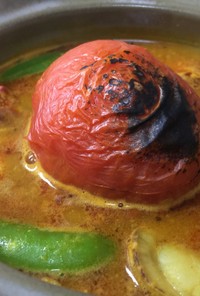 焼きトマトのカレースープ