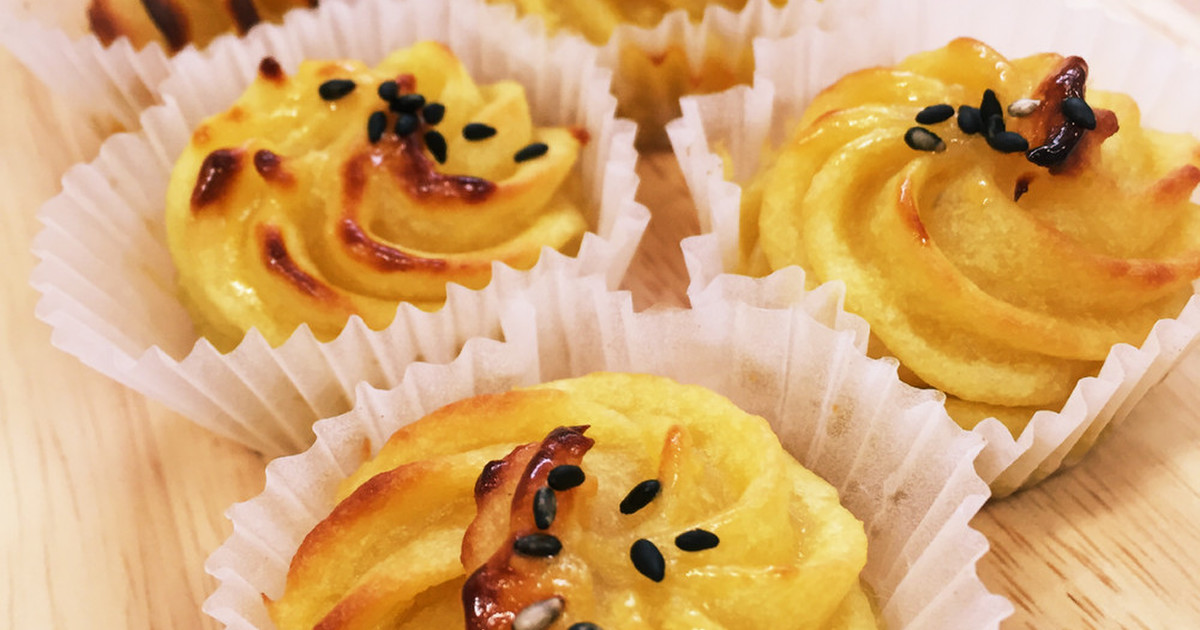 スキレットスイートポテトハッシュのレシピ