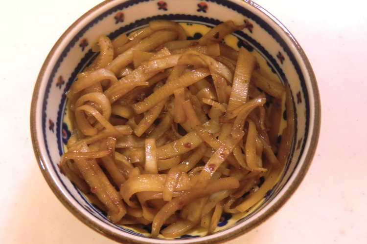 おつまみにも 大根の皮でぱぱっとメンマ風 レシピ 作り方 By ゆいこ２１００ クックパッド 簡単おいしいみんなのレシピが352万品