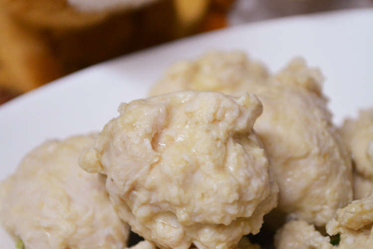 ふわふわ鶏団子 鍋やお弁当にも レシピ 作り方 By かぷりっちょ クックパッド 簡単おいしいみんなのレシピが374万品
