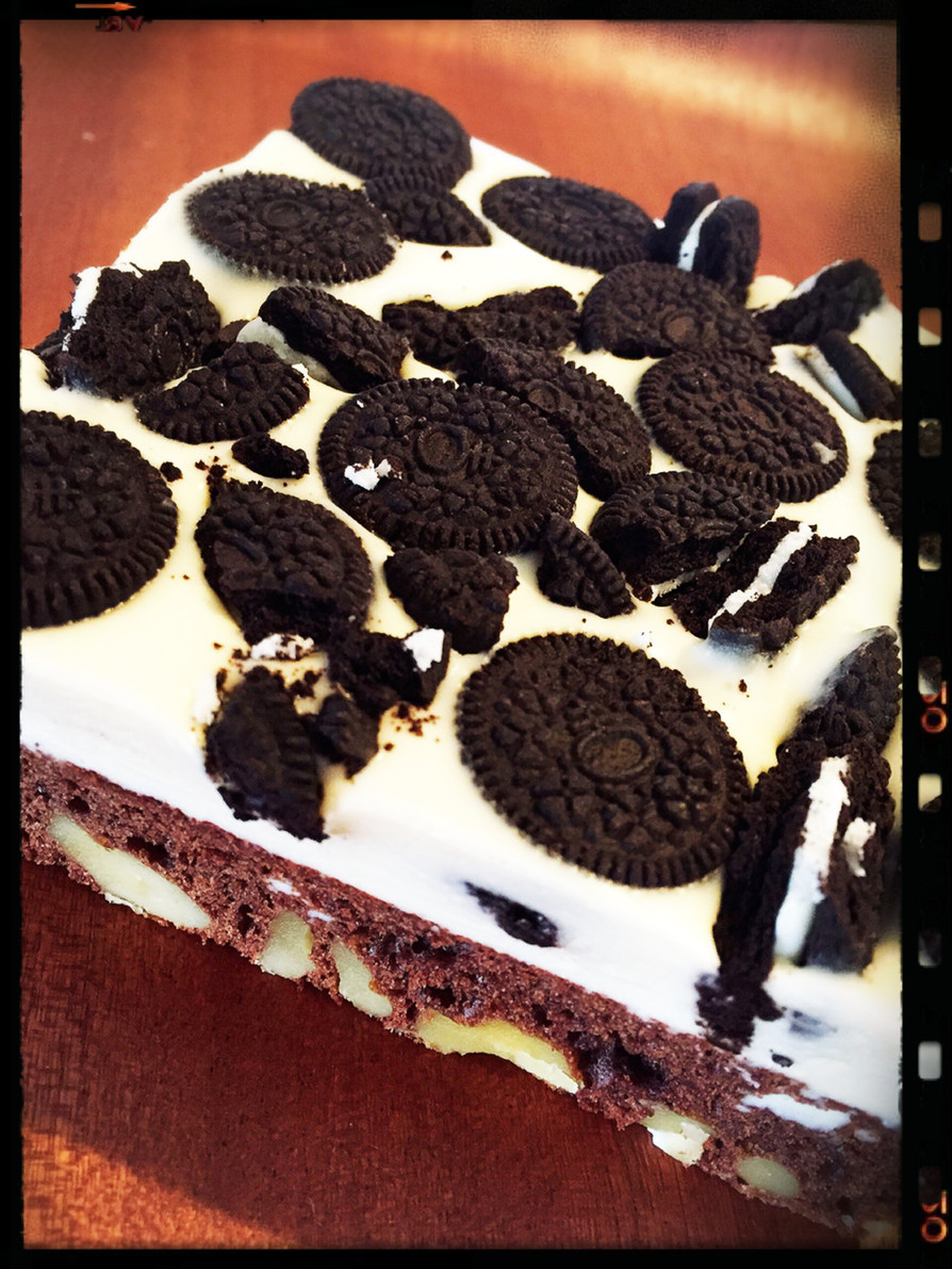 チョコ&オレオチーズケーキの画像