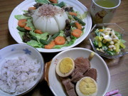 新玉ねぎの彩りスープ煮の写真