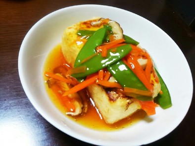 節約＆ダイエット♪焼き豆腐の野菜あんかけの写真