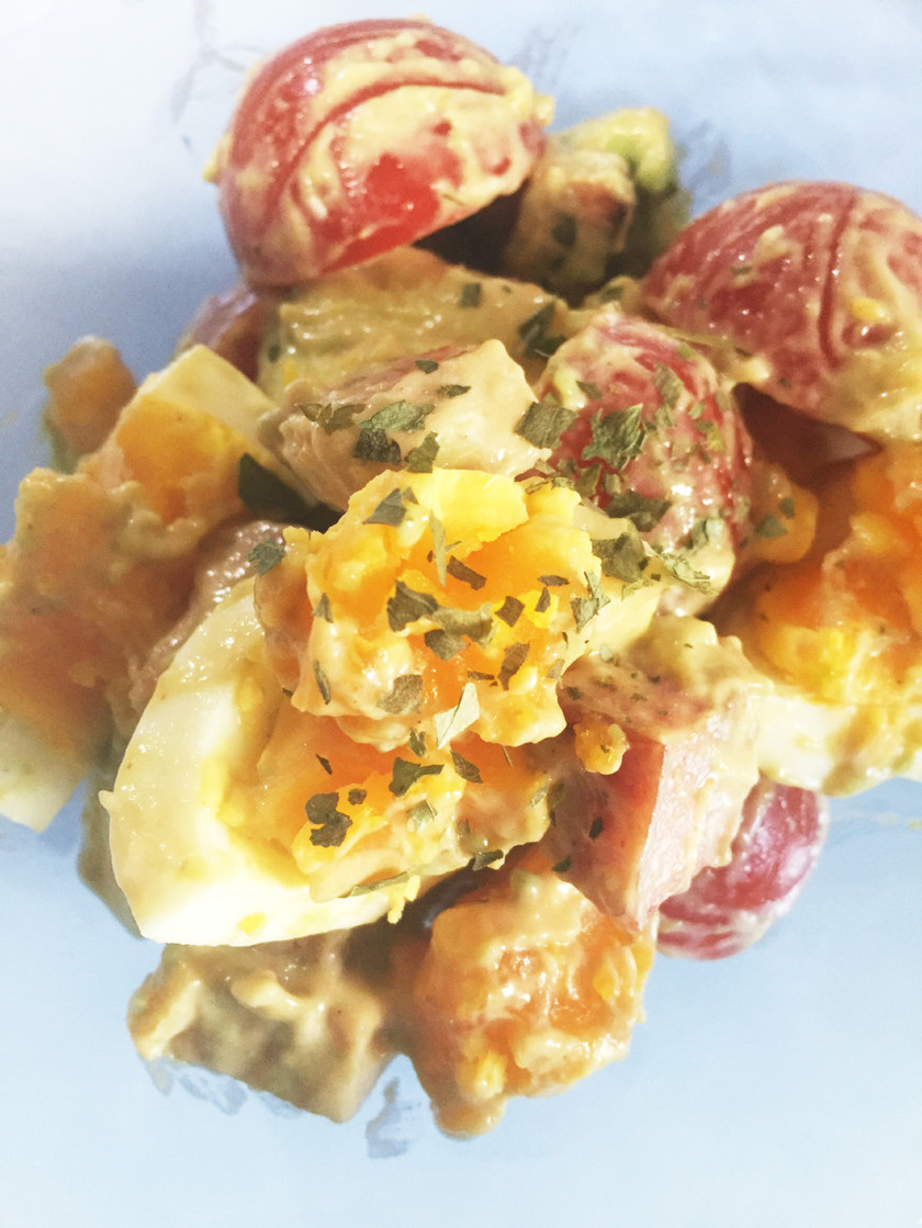 ケトアボカド卵サラダのレシピ