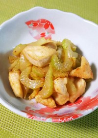 低糖質レシピ☆鶏肉とセロリの中華炒め