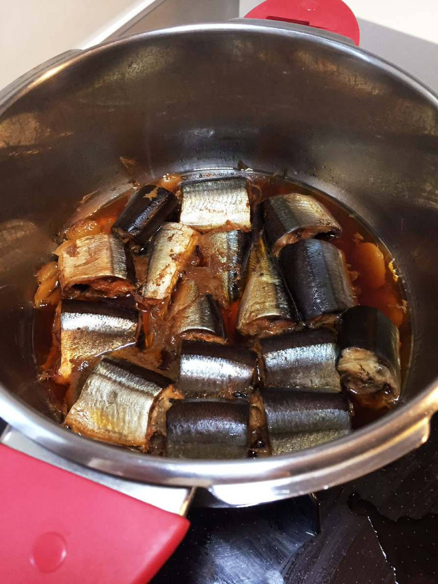 圧力鍋でさんまの甘露煮の画像