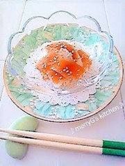 大根と*奈良漬け*のシャッキリ和え♪副菜の写真