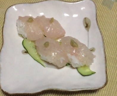 キュウセンの寿司の写真