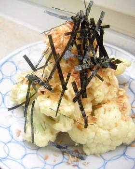 カリフラワーのわさびマヨ醤油