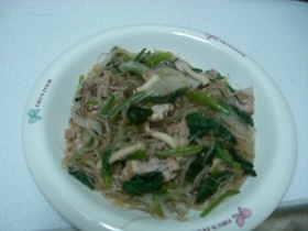 焼きうどん風♪春雨ver.