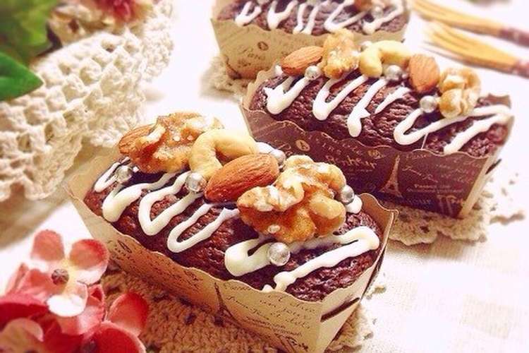 バレンタインにしっとりチョコブラウニー レシピ 作り方 By Nene0922 クックパッド 簡単おいしいみんなのレシピが350万品