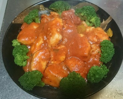 クラシコトマト＆バジルで‼鶏肉トマト煮の写真