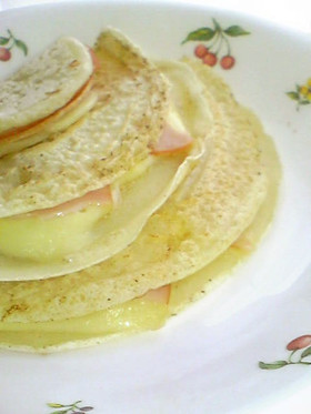 パンが無かった時の簡単朝食!ブリトー♪