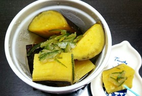 さつまいものカボスジャム煮。