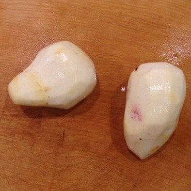 簡単な里芋の皮むきの写真