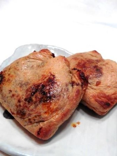 肉みそ油揚げのパリパリ焼きの写真