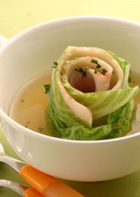 【野菜】白菜のクルクルスープ煮