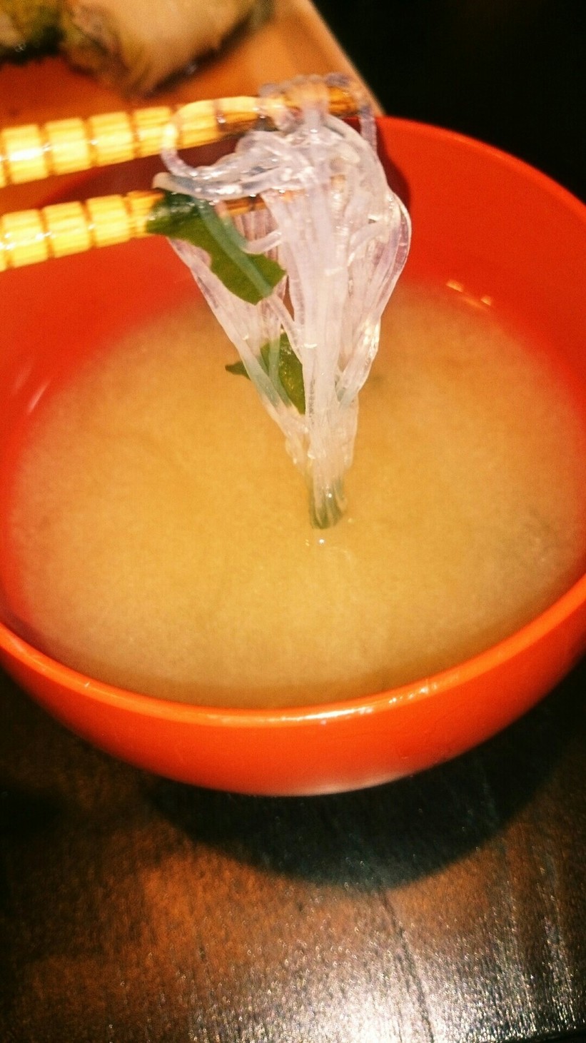 アレンジ味噌汁！ヘルシー春雨入り味噌汁の画像