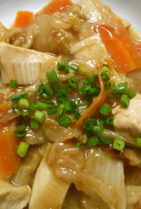 簡単！！白菜と筍の鶏むね肉の中華餡掛け！