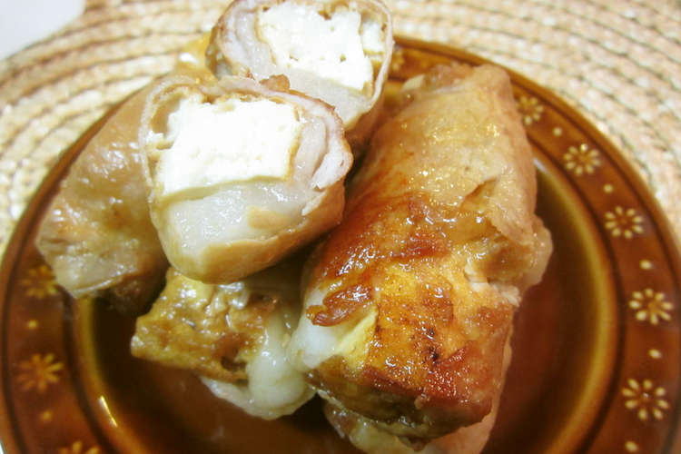 厚揚げとお餅のじゅうしい肉巻き レシピ 作り方 By みっちゃん家族 クックパッド 簡単おいしいみんなのレシピが355万品