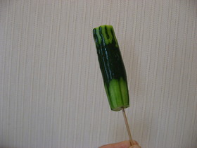 夏のおやつ ヘルシー きゅうりの丸かじり
