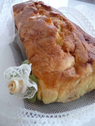 ♡林檎とカスタード♡パウンドケーキの写真