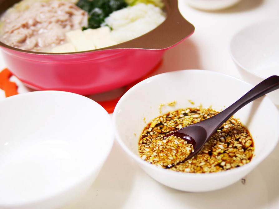 白菜ミルフィーユ鍋/水炊き鍋の"たれ"の画像