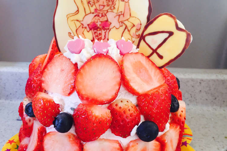 キャラチョコとコラボ 簡単ドレスケーキ レシピ 作り方 By さっくん クックパッド