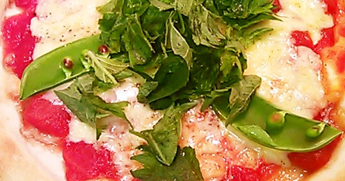 バジルの代わりの大葉ピザ レシピ 作り方 By 赤紫芋介 クックパッド 簡単おいしいみんなのレシピが357万品