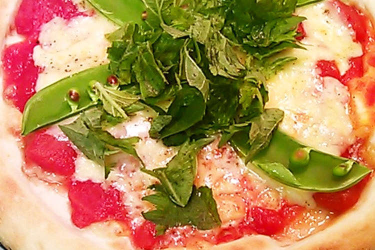 バジルの代わりの大葉ピザ レシピ 作り方 By 赤紫芋介 クックパッド 簡単おいしいみんなのレシピが378万品