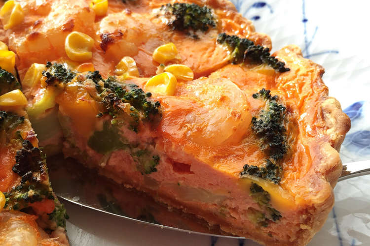 海老ブロッコリーのトマトクリームキッシュ レシピ 作り方 By 自由が丘ママ なおみ クックパッド 簡単おいしいみんなのレシピが350万品