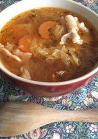 ミネストローネ風 簡単スープ