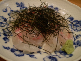 簡単!鯛の細造り