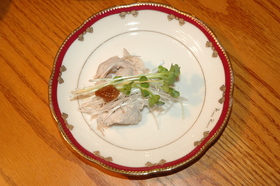梅肉で爽やか☆ゆで豚ロール