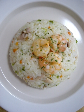 エビ♥チキン♥ピラフ