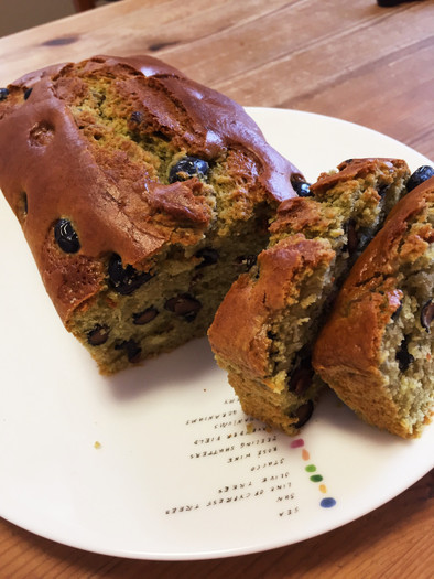 HMと抹茶あんの素で抹茶のパウンドケーキの写真