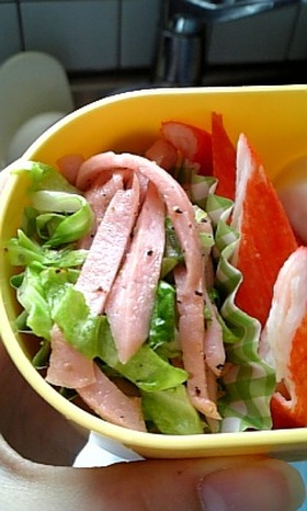 簡単!キャベツとおさかなソーセージ