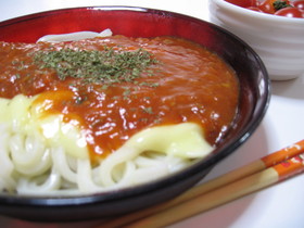 ミートチーズうどん~1人でお昼~