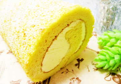 濃厚美味♡キャラメルロールケーキの写真