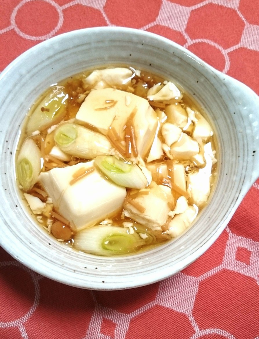 豆腐となめ茸の簡単とろとろ煮の画像