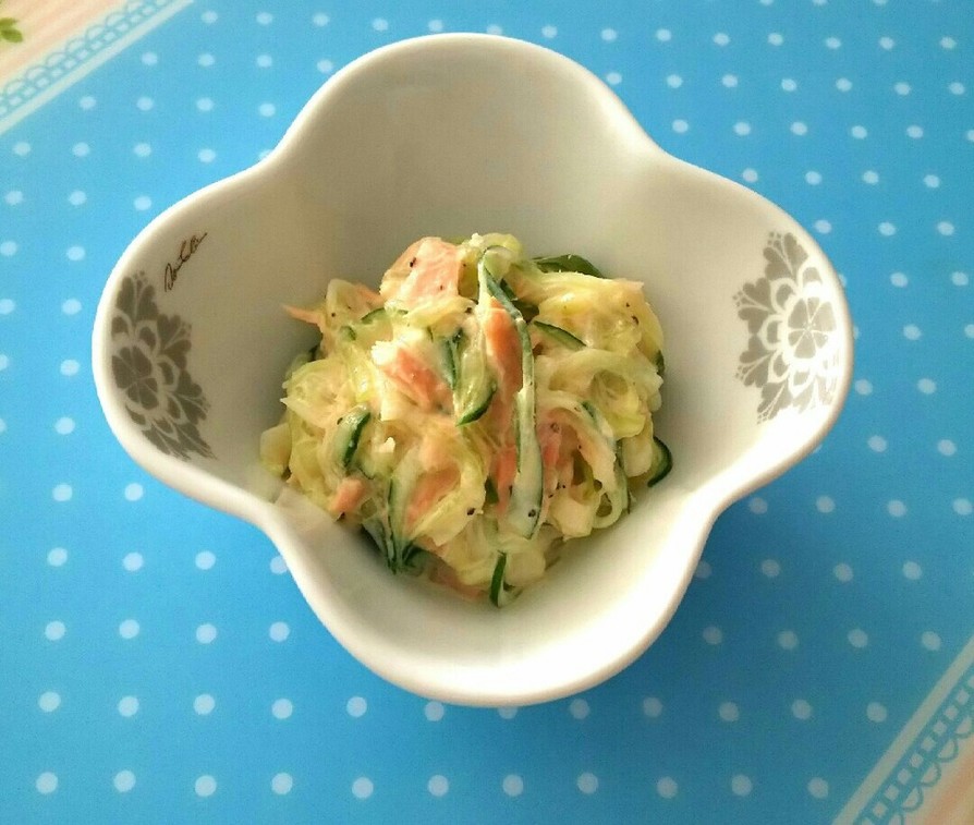 低糖質レシピ☆きゅうりと大根のツナサラダの画像