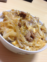 *ヘルシーな卵とじ丼*の写真